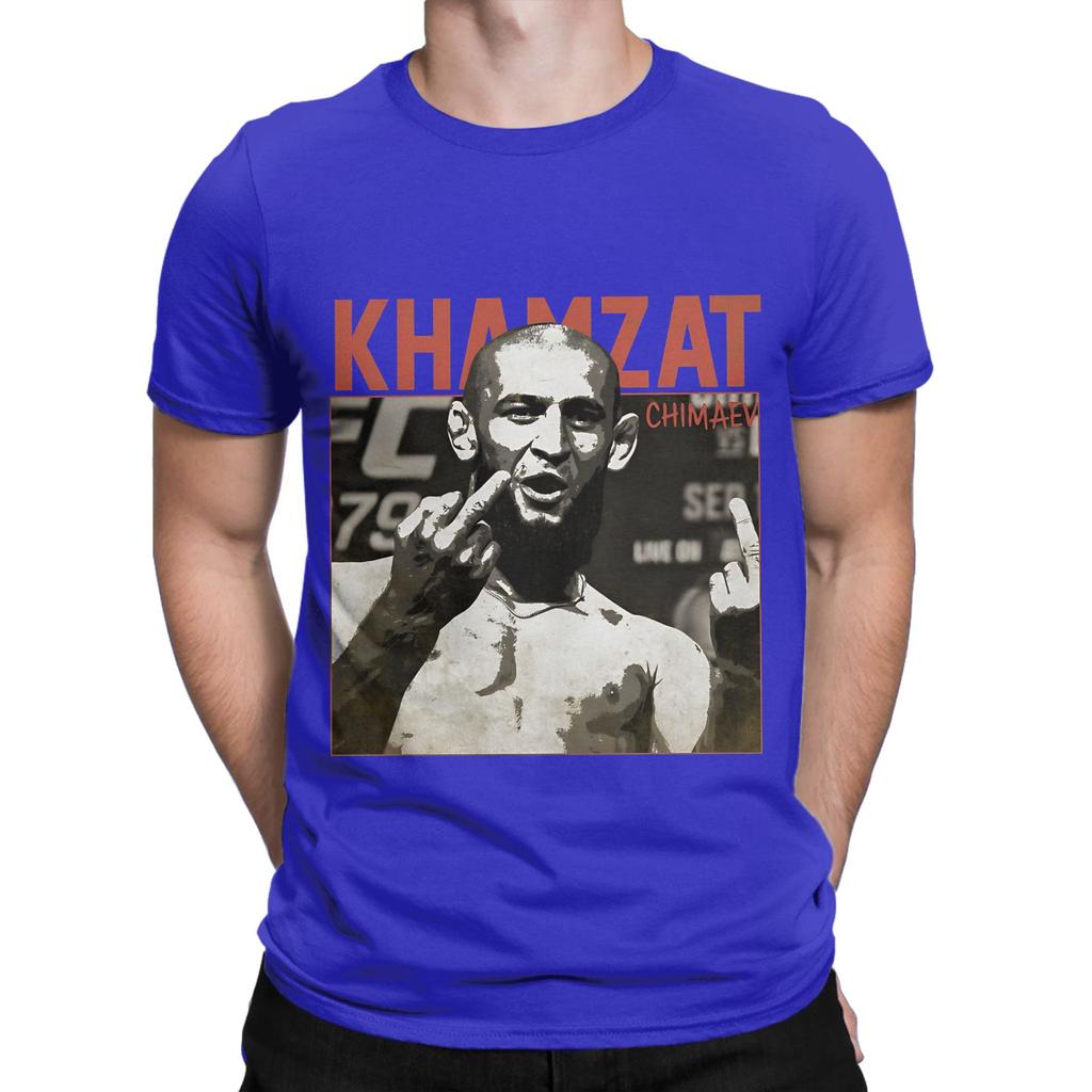 Khamzat Chimaevs TShirt for Unisex Funny Pure Cotton Tee Shirt Round Neck Short Sleeve T Shirt 4XL 5XL 6XL Tops
