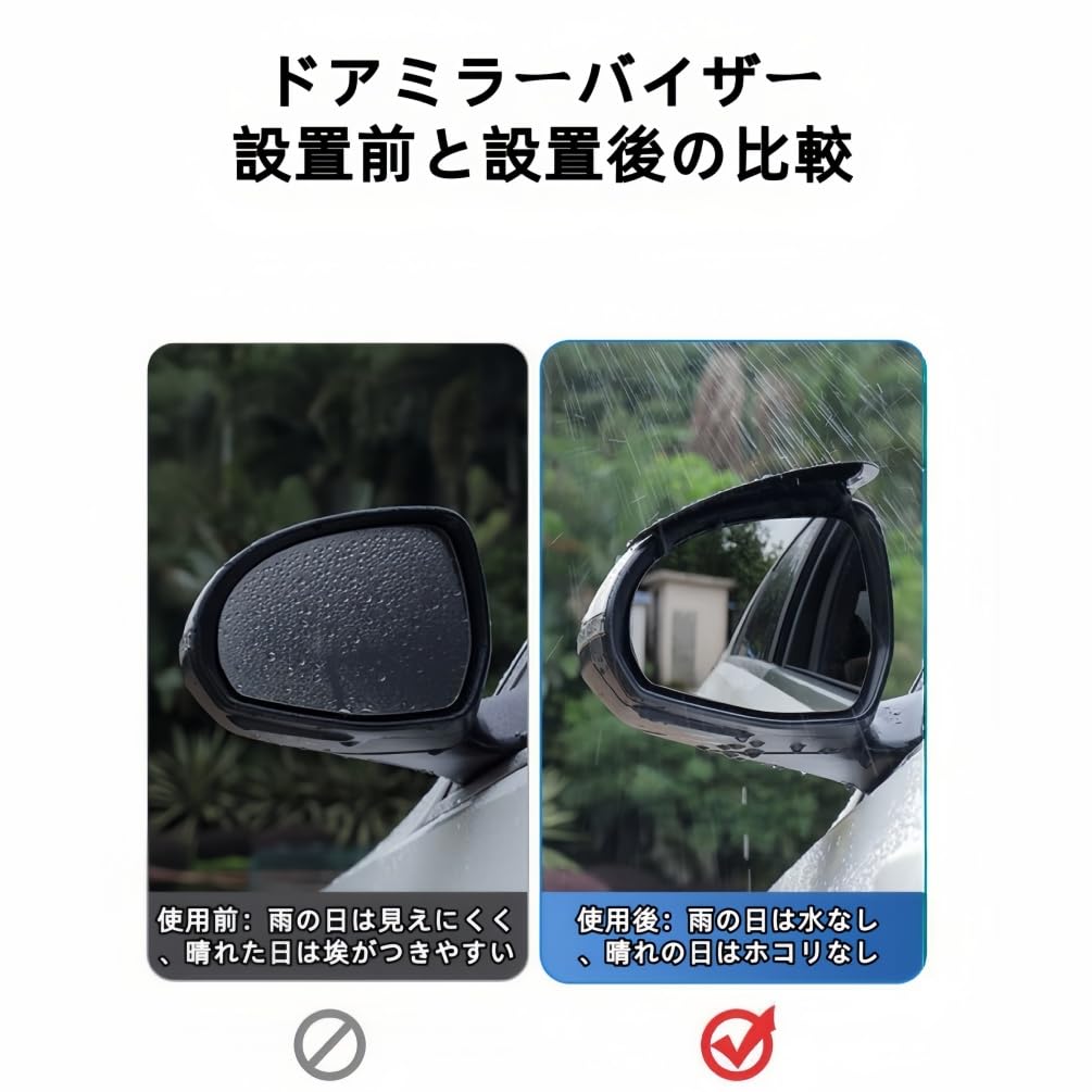 RAV4 Compatible Door Mirror Visor for Cars, Rain Protection, Side Mirror Visor, for RAV4