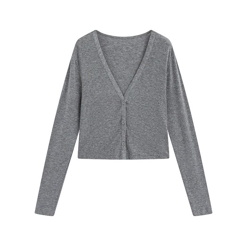 

Julu Studio s The Journey of Dust Slightly Chubby Girl s Lazy-Style Gray Cardigan, Camisole, and Long Pants Plus-Size Set Dark Gray Cardigan S