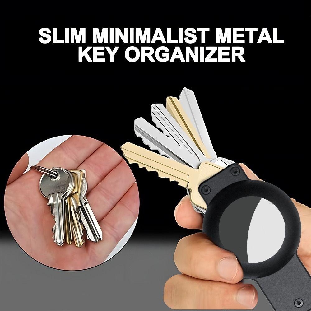 Innovative Metal Key Organizer Carbon Fiber Car Key Holder Keys Bag Key Case Holder  Women