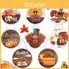 Charmantes Dekoholzschild für Thanksgiving und Herbstfeste mit bunten Designs