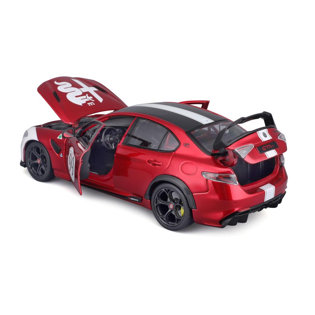 Bburago Scale Alfa Romeo Giulia GTAm 2020 Racing Diecast Model 11049RW 1/18 #99