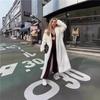 Winter Fur Women's Long Coat Suit Collar Fur Imitation Fur Trench Coat