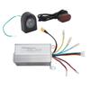 Electric Scooter Controller 36V350W with Dashboard Panel Brake Shifter Thumb Throttle Front Tail