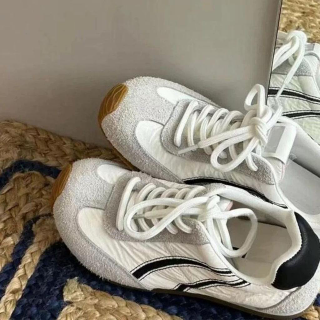 Retro Macaron German training shoes women's 2025 spring new soft-soled versatile board shoes casual sports Forrest Gump shoes