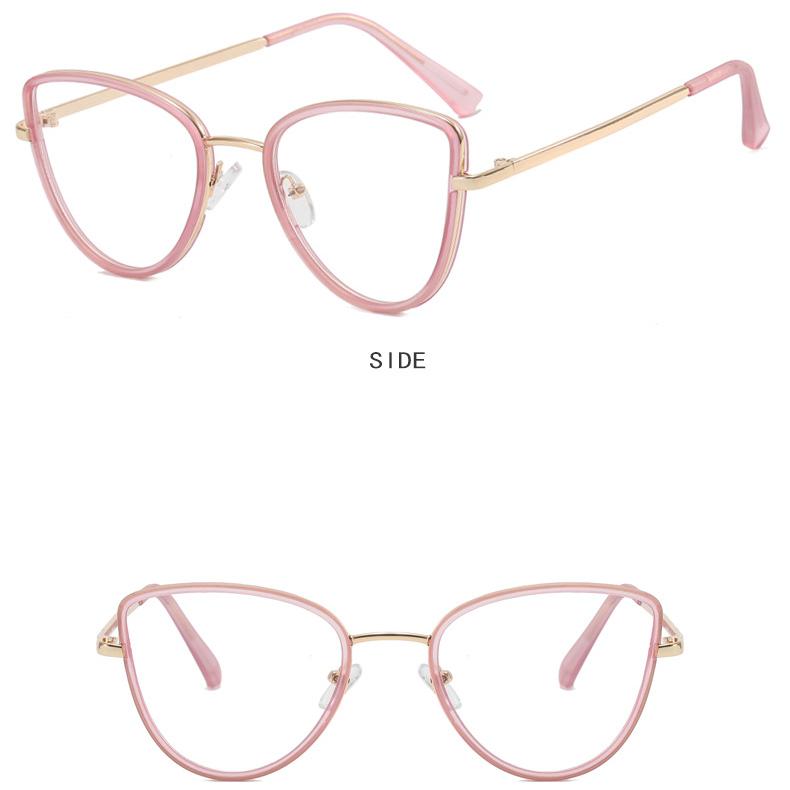 Kadın gözlükleri, anti mavi ışık modaya uygun metal gözlükler, günlük işe gidip gelme, öğrenciler için sokak fotoğrafçılığı gözlükleri