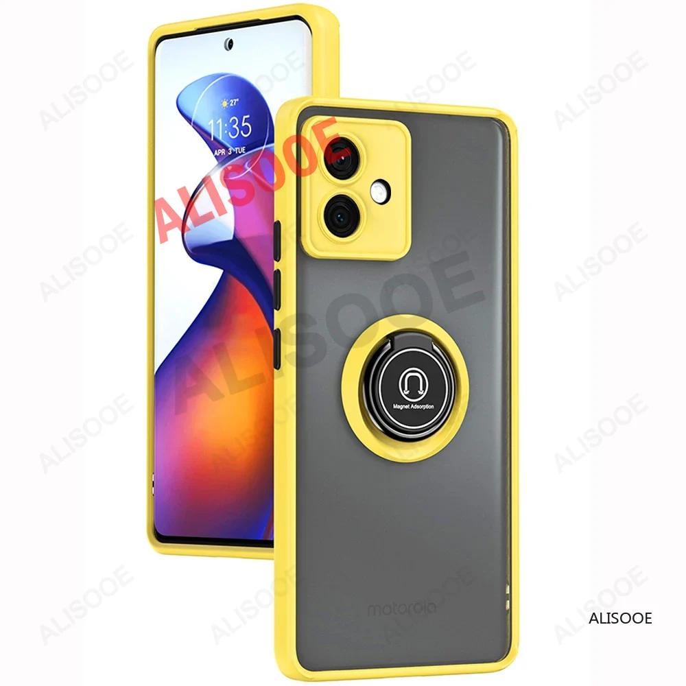 Funda for Motorola Edge 50 Fusion 40 Pro 30 Ultra Neo G85 G84 G54 G14 G24 G34 Case Ring Stand Capa for Moto G53 G23 G13 Cover