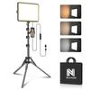 NiceVeedi Photography LED Video Light for Photo Dimmable Lighting Kit with 152cm Adjustable Tripod and Smartphone and Storage Bag for Live and