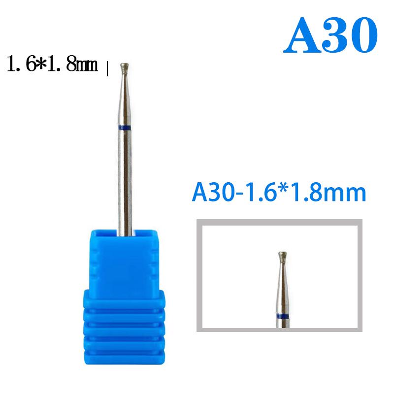 Diamond Nail Drill Bit Cuticle Clean Milling Cutter Nails For Electric Manicure Machine Accessories Ball Burr Removing