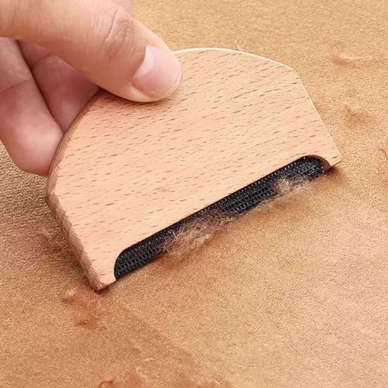 Wool Cashmere Comb for Sweater Manual Wooden Pilling Remover Fuzz Fabric Lint Remover Portable Clothing Brush Tool for Knits Woolens Scarves