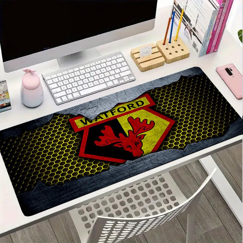 Watford Crest Design Mouse Pad, Gaming Mouse Pad, Keyboard Pad, Desk Decor for Computer Notebook Fan Gift Birthday Gift