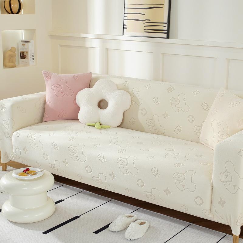 Sofabezug Rundum eingewickelt Einfacher Sofabezug Universal Sofa Schonbezug Sofakissenbezug Stretchbezug Stoff Anti-Kratz
