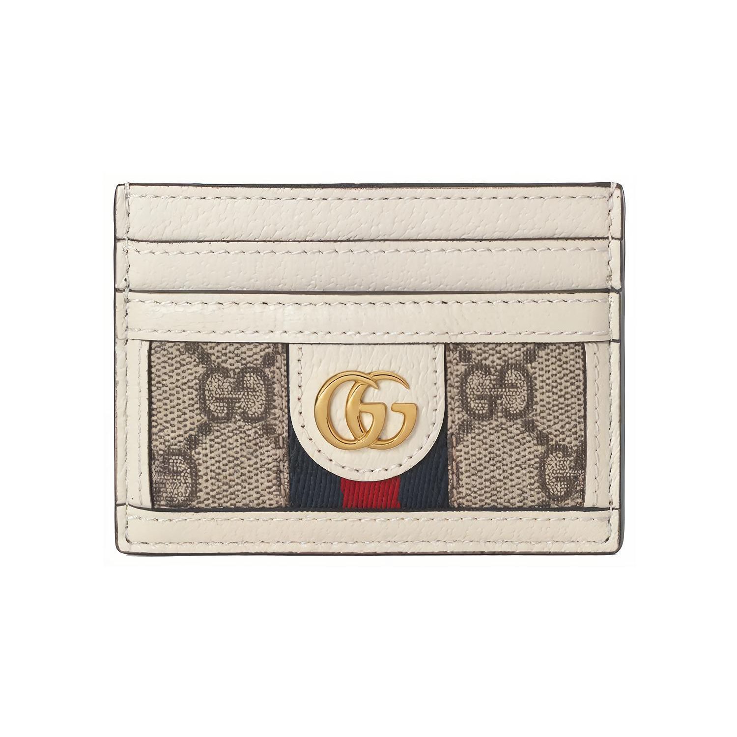 Gucci Ophidia Card Case Beige GG