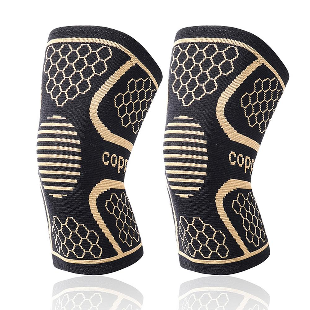 1Pcs Sports Copper Knee Brace for Arthritis Pain Relief  Support Knee Sleeve Compression for Fitness Workout for Men Women