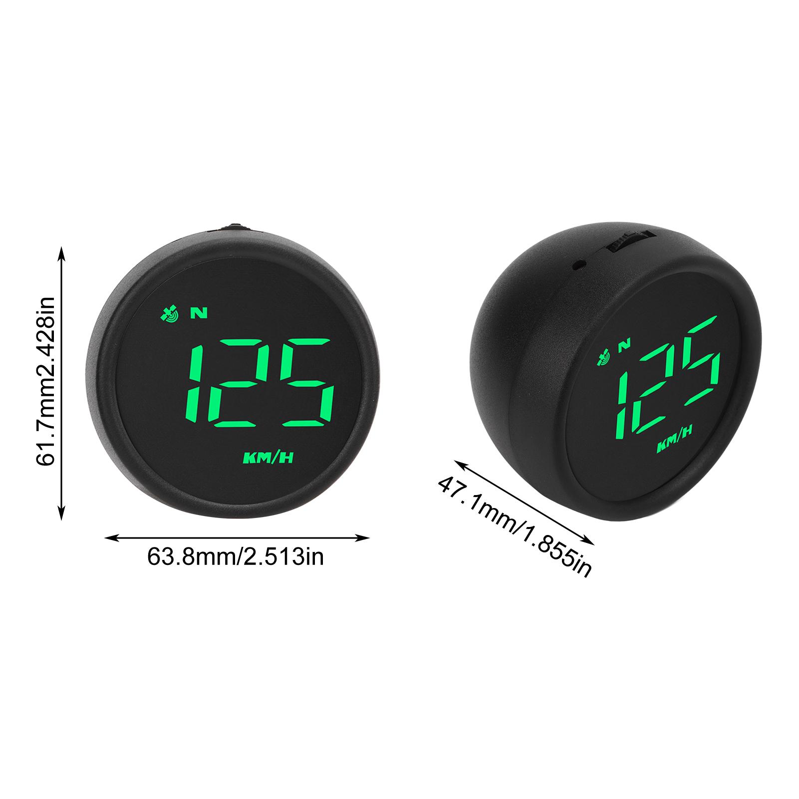 

2.6in HUD Display GPS meter Multiple Function Overspeed Fatigue Driving Reminder for Car Motorcycle SUV Van RV Bus
