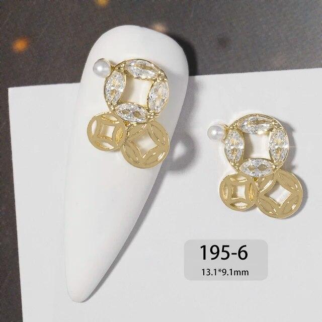 Ķīniešu Jaunais gads 3D nagu mākslas aksesuāri Rotaslietas Dekorācijas DIY Tiger Lucky naudas soma kristāla sarkans dārgakmens Rhinestone krelles