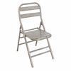 Stainless Steel Folding Chair Portable Seating Long-Lasting for Dining