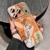 Shockproof TPU Case For iPhone 17 16 Pro 15 14 13 12 Pro Max 11 Transparent Soft Silicone Cartoon Flower Printed Phone Cover