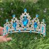 Luxury Baroque Crown Elegant Princess Rhinestone Crown Trendy Bridal Tiara  Women/Girls