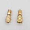 1pcs Brass Adapter 5/16 SAE F Quick Couplers To 1/4 SAE M Flare 5/16 M To 1/4 SAE For R410 R32 R22 Air Conditioning Adapter