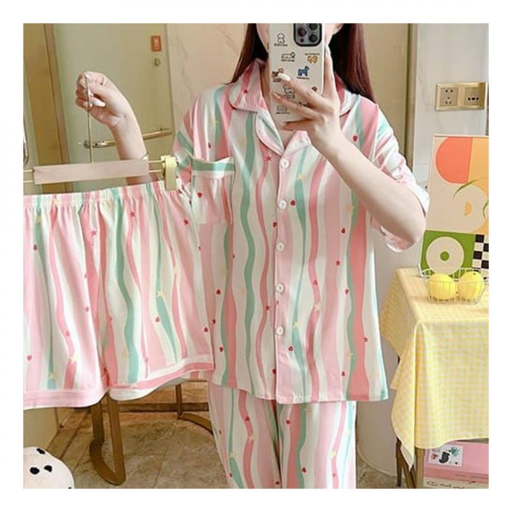 Navava 3 Piece Pajama Set Shorts Nt1632