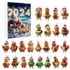 Christmas Chicken Advent Countdown Blind Box Mini Acrylic Pendant Decorative