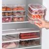 Microwaveable Food Storage Box: Fresh-Keeping Vegetable, Frozen Meat, Fruit Compartment & Freezer Layer Container