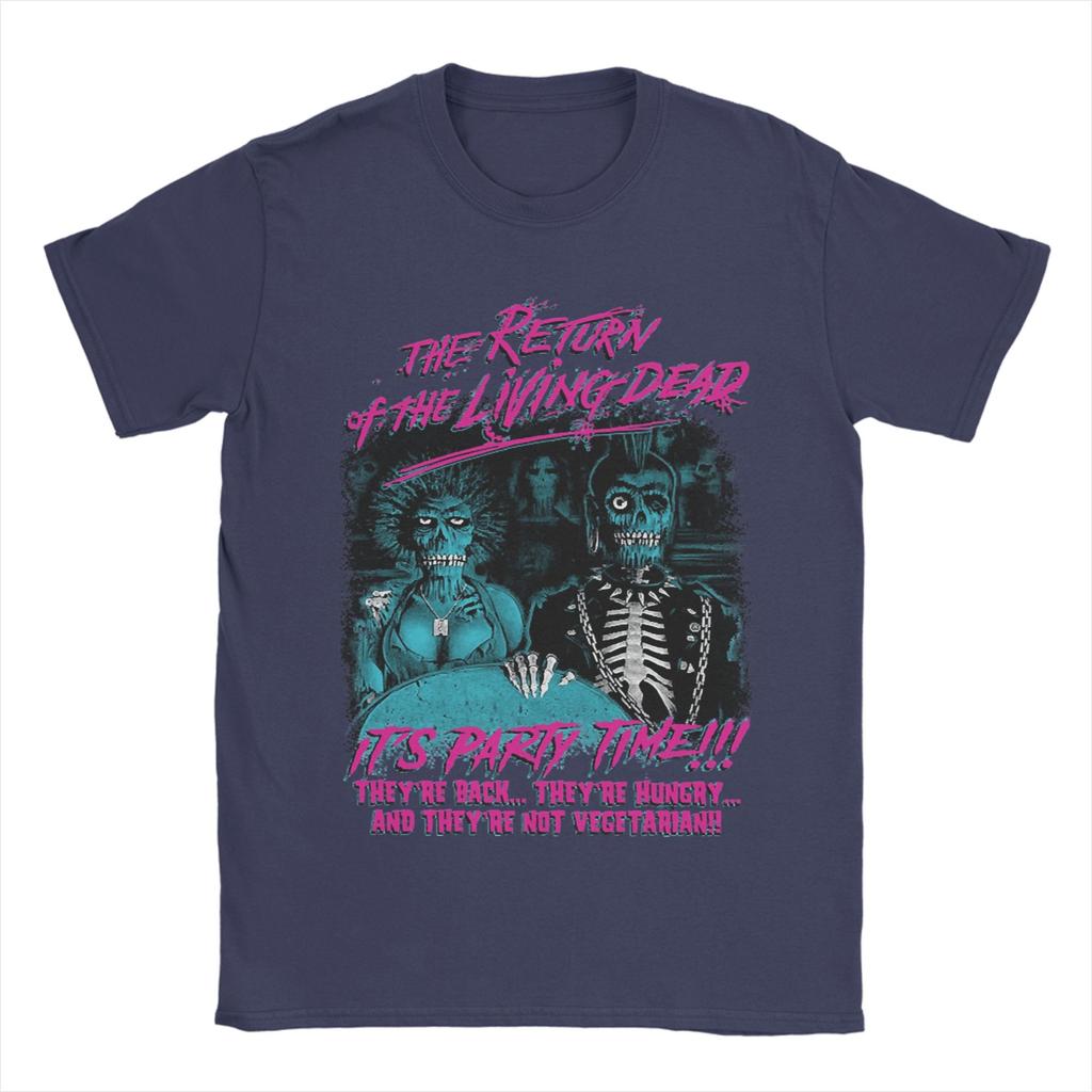 Men Horror Return Of The Living Dead Films T Shirts Tops Summer Short Sleeve T-Shirt O Neck Hip Hop Pattern Tee Shirt Plus Size