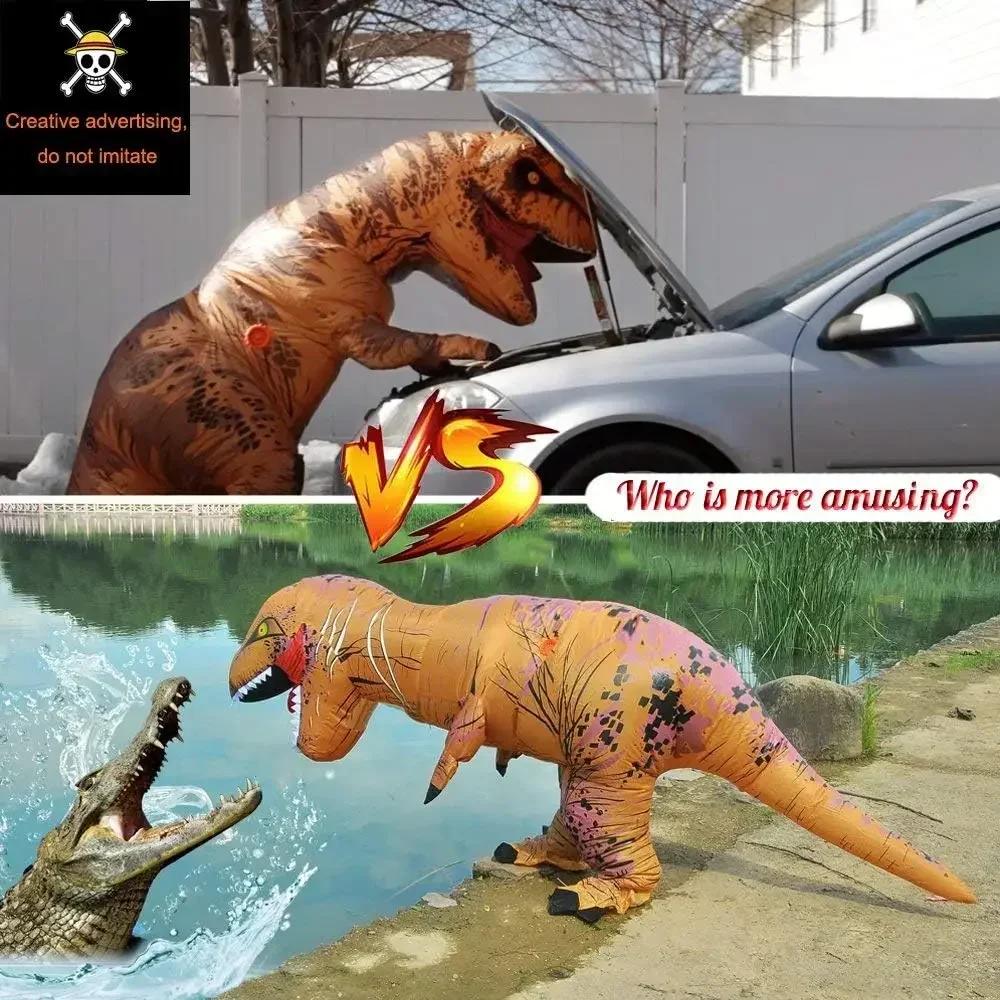 Nafukovací kostým Dinosaurus Nafukovací kostýmy Kostýmy T-rex Maškarní kostým Halloweenský kostým Kostým pro dospělé