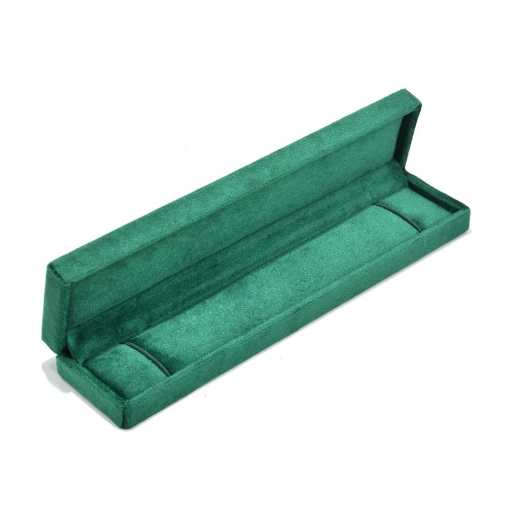 High End Rectangle Luxury Velvet Necklace Box Custom Logo Anti-Tangle Chain Bracelet Jewelry Storage Display Gift Box