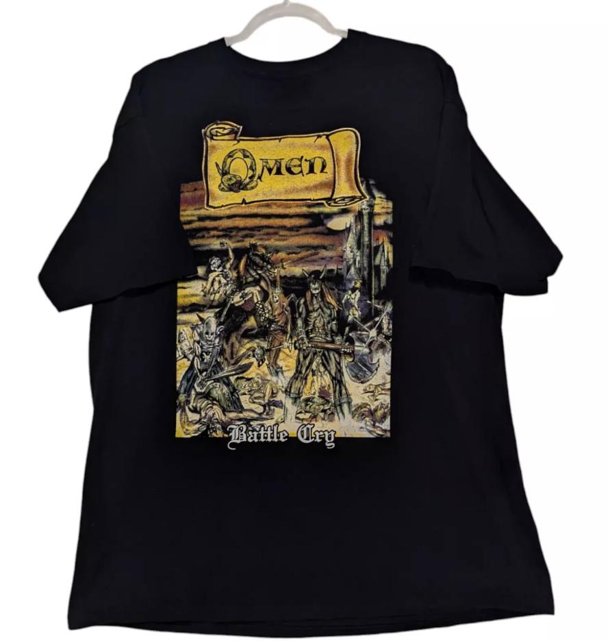 

Omen Band Battle Cry Black Tshirt size S5XL Unisex T-Shirt XXXL