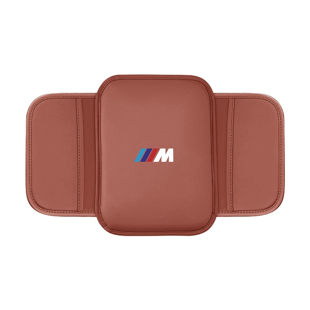 Auto-Armlehnenpolster mit seitlicher Aufbewahrungstasche für BMW M E46 E90 E60 F30 Tour Mittelkonsolen-Armlehnenbox Höhenschutzpolster