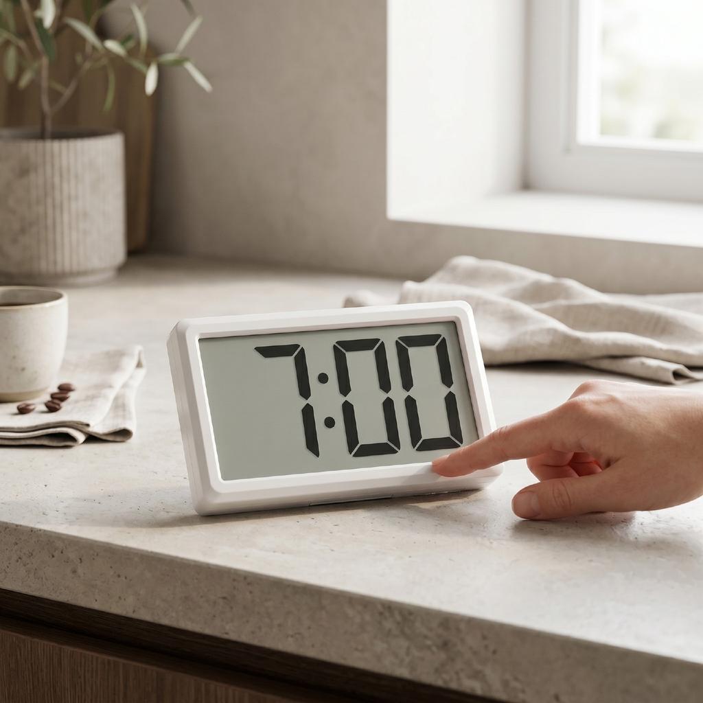 Travel Clock Car Clock Small Digital Clock Magnetic Lightweight Portable Versatile 12 Hour Clock For Travel Classroom Bedroom