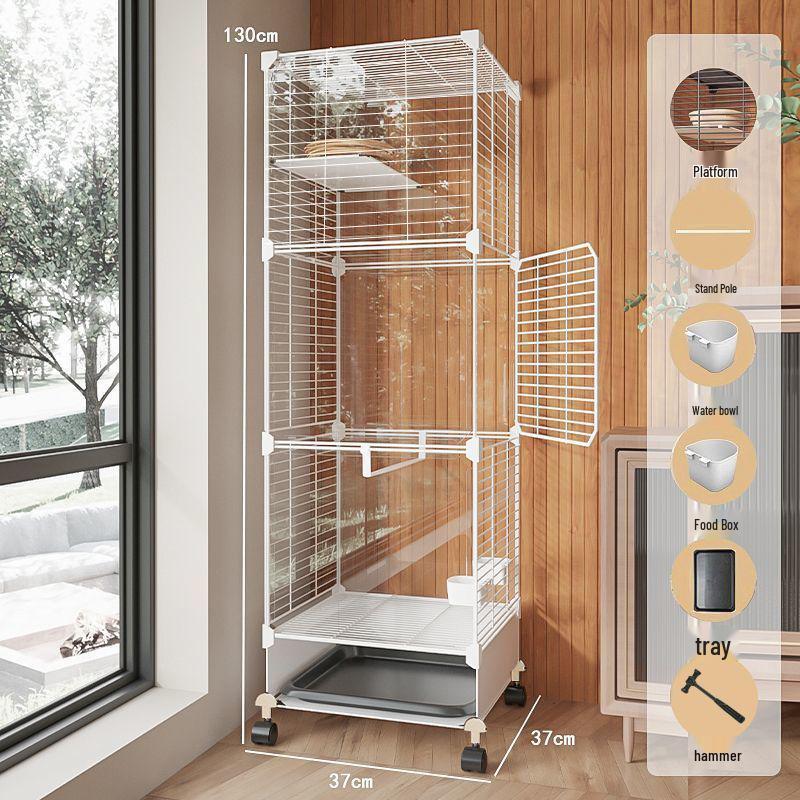 Luxury Splash-Proof Bird Cage: Large, Elegant Villa for Cockatiels, Tiger Skins, Thrushes, and Mynas