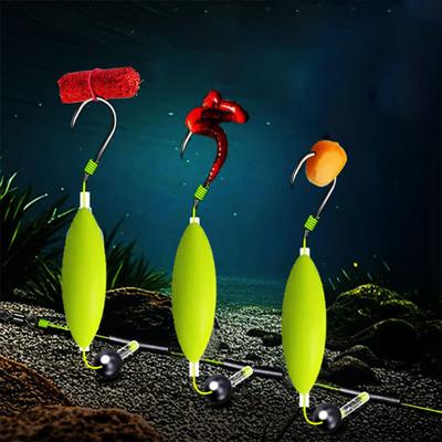 1 Set Montatura da Pesca con Tre Ami Invertiti Lancio Fluido Anti-Groviglio Resistente agli Incagli Ami Split Montatura per Pesca Jigging Acqua Dolce Acqua Salata Accessori da Pesca