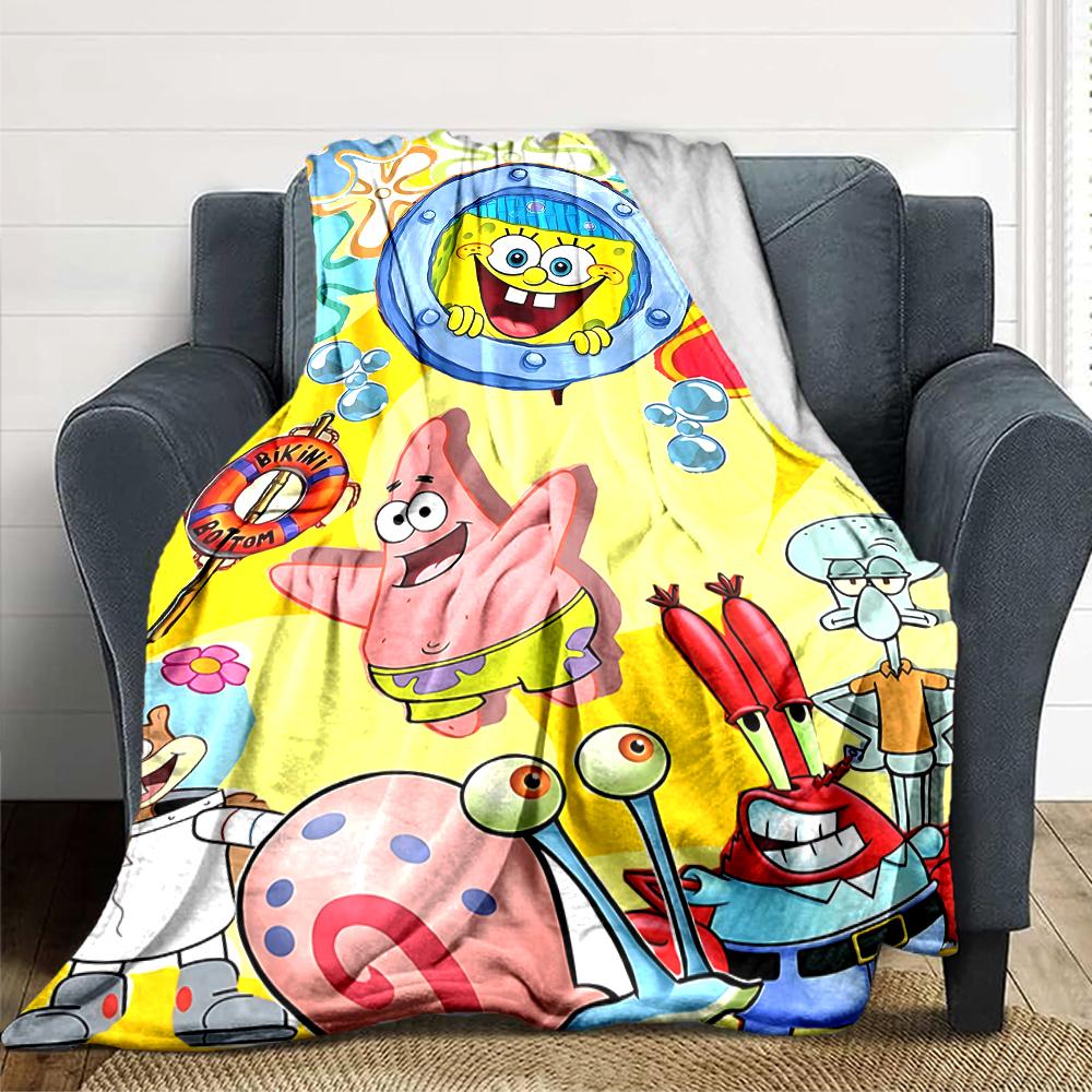 1Pc Underwater Adventure Friends Blanket Soft Throw Blanket For Home Bedroom Bed Sofa Travel Office Solid Christmas Blanket