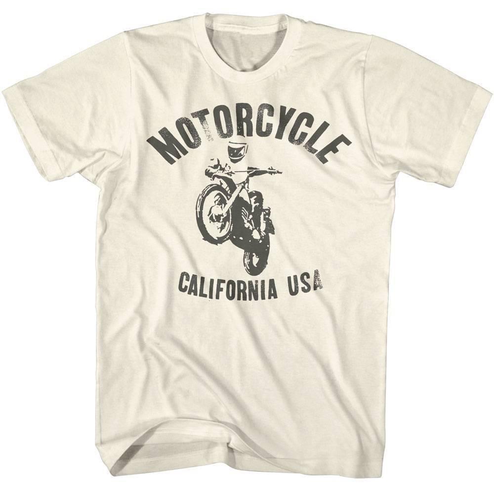 Bruce Brown Films Motorcycle California USA Men T Shirt S