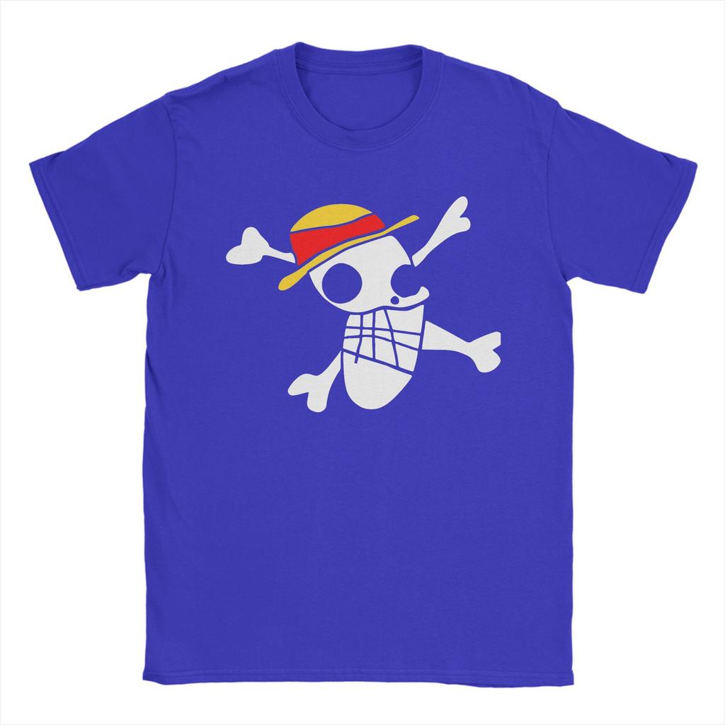 Men LUFFYS FLAG Ones Pieces T Shirts 100 Cotton Clothes Leisure Short Sleeve Round Collar Tees New Arrival TShirts
