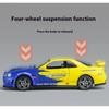 1/32 Scale Nissan GTR-R34 Alloy Car Model, Lluminated Wheels & Engine Sounds, Kids Collectible Racing Toy, Fun for Racing Fans