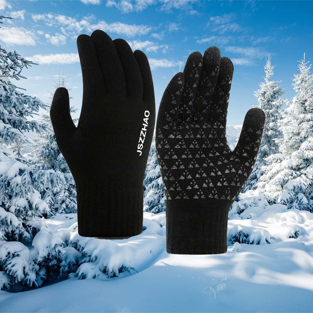 1 Pair Men's Women's Winter Gloves Advanced Touchscreen Warm Knitted Gloves for Cold Weather, Suitable for Cycling, Running, Mountain Climbing Travel