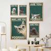 Are You Pooping Poster Bathroom Funny Bathroom Sign Canvas Prints Cute Cat Quote Art for Painting Wall Picture Toilet WC Decor