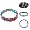 2022 Summer Collection Lhsl-059 Magnetic Stone Bracelet In Rainbow Colors Natural Style