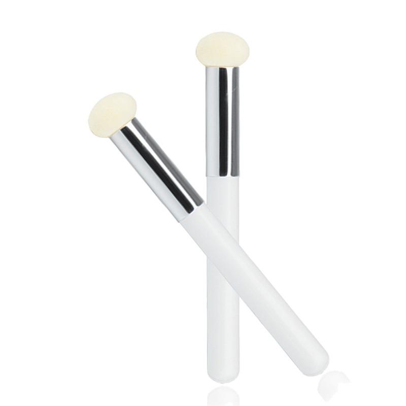 2Pcs Concealer Brush Pink Handle Small Sponge Concealer Makeup Brush Acne Conspirator Brush Beauty Tool Highlight Brush