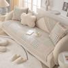 Sofa Cushion Four Seasons Universal Pure Cotton Cushion Simple Modern Nordic Cotton Non-Slip Sofa Towel Cover Cloth Cushion Summer