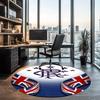 Rangers F.C Printed Round Rug Carpet Chair Rug Area Rug Entryway Doormats,for Office Chair Living Room Bedroom Kitchen Room.
