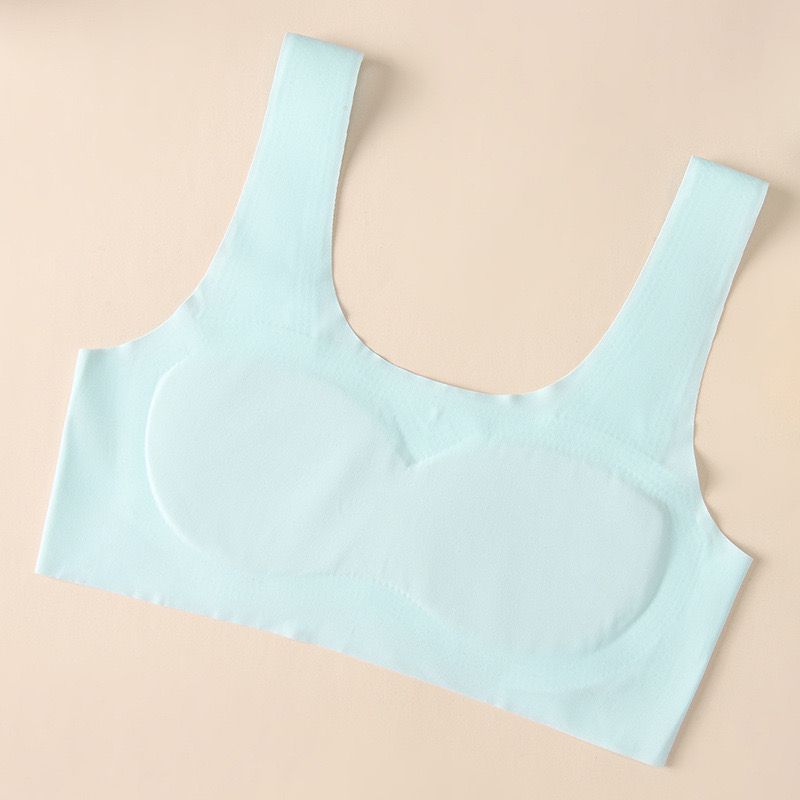 Teenager Latex Padded Bra /Training Bra Seamless Without Trace Kids Bra