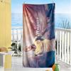 Dynamic Soccer Moment Beach Towel Super Soft & Absorbent Comfortable Lightweight Suitable for Sports, Travel, Swimming, Yoga, Bathroom, Beach, And Poo