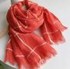 100% Linen Large Plaid Scarf Spring And Summer Sun Shade Vacation Scarves High Quality Foulard Shawls Scarves 60X180Cm