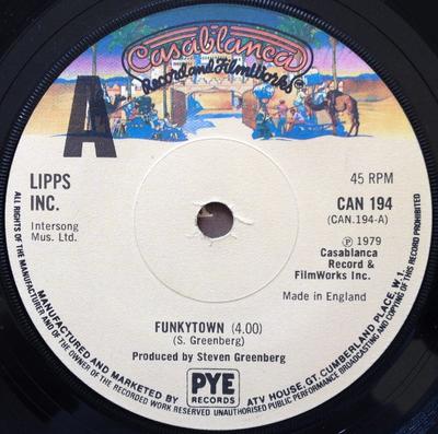 7inch Record LIPPS, INC. - Funkytown CAN194 Casablanca 1979 UK Dance & Electronica Used