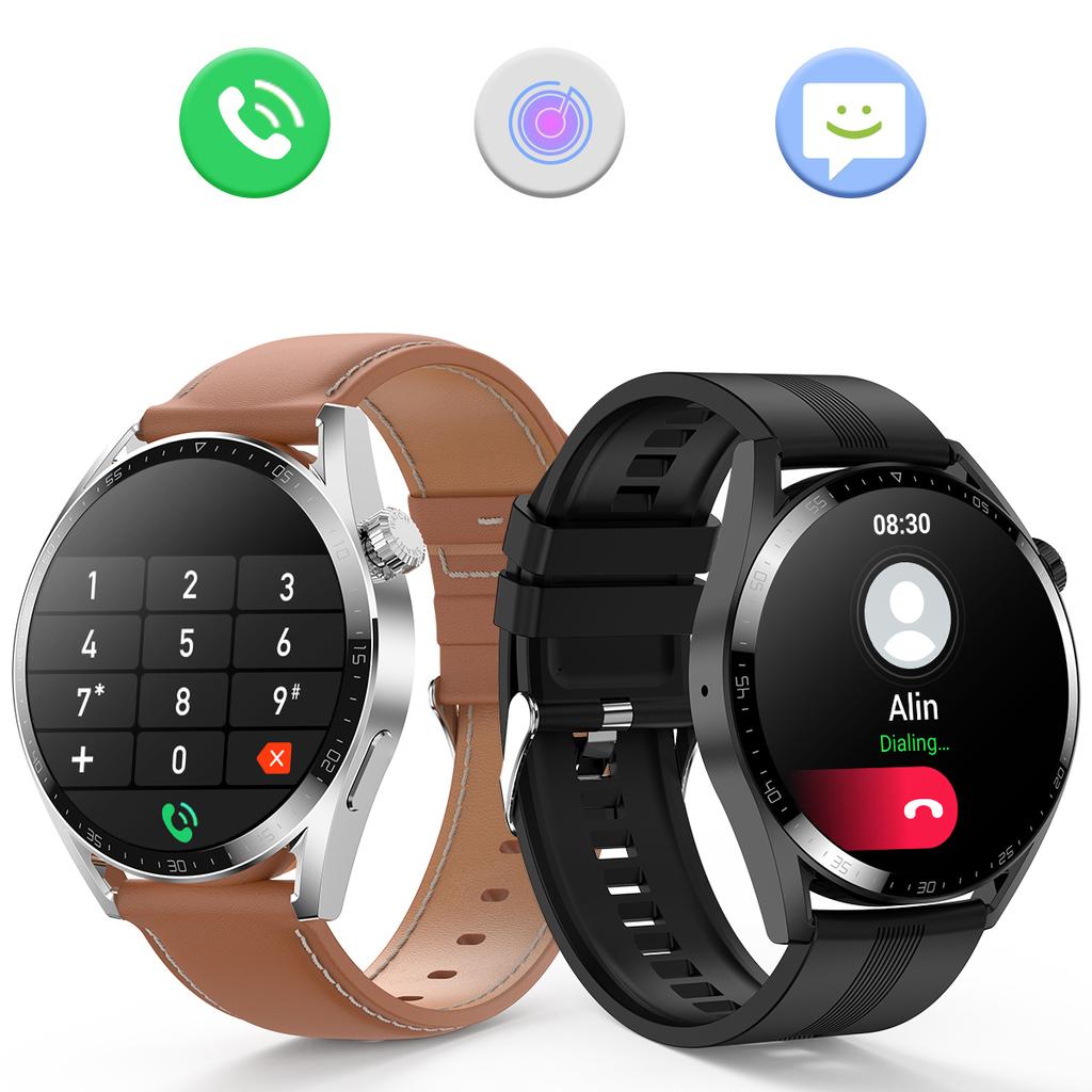 Men Blue Tooth Call Gt3 Smart Watch Ai Voice Assistant Heartrate Wireless Charging Nfc Women Smartwatch For Xiaomi Huawei